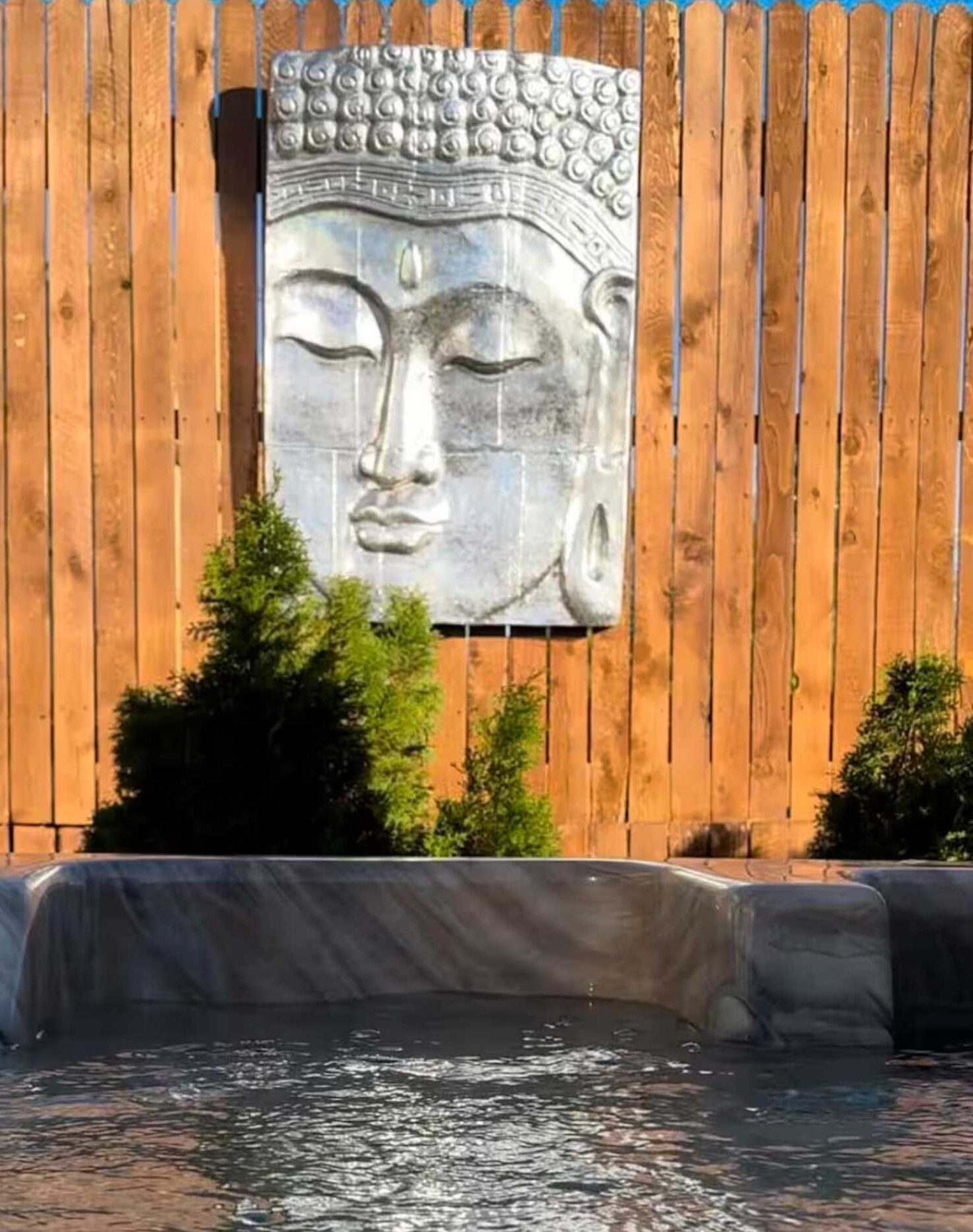 hot tub and Buddha